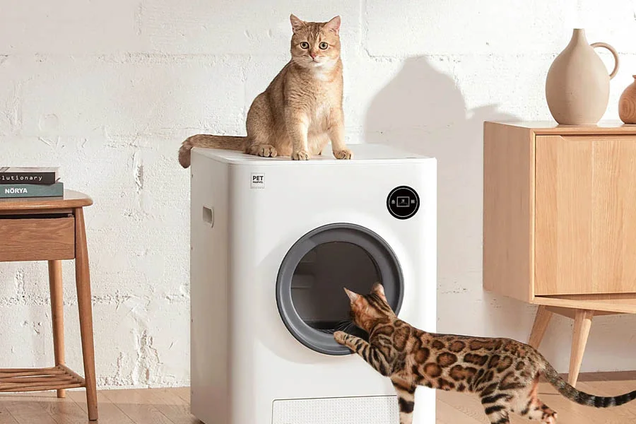 spinning cat litter box