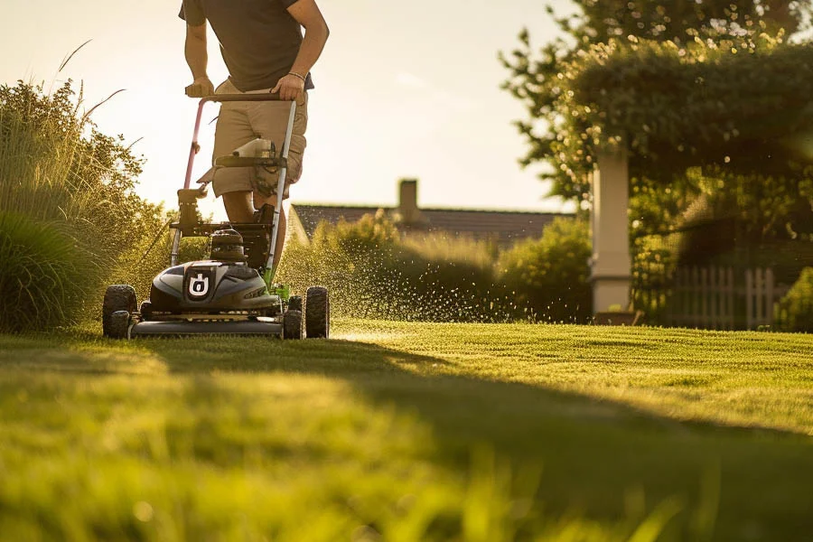 best battery operated push mower