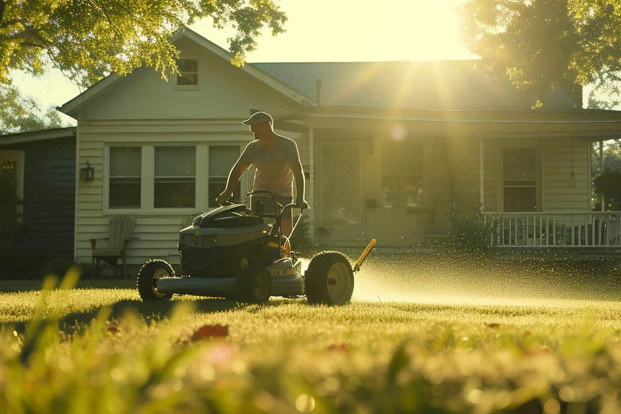 self-propelled lawnmower